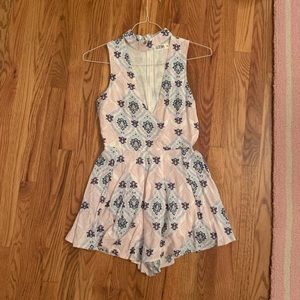 Romper with cleavage cut out